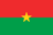 The flag of Burkina Faso features two equal horizontal bands of red and green, with a yellow five-pointed star in the center.