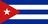 The flag of Cuba is composed of five equal horizontal bands of blue alternating with white and a red equilateral triangle superimposed on the hoist side of the field. The triangle has its base on the hoist end, spans about two-fifth the width of the field and bears a white five-pointed star at its center.