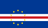 The flag of Cape Verde is composed of five horizontal bands of blue, white, red, white and blue in the ratio of 6:1:1:1:3. A ring of ten five-pointed yellow stars is centered at three-eighth of the height from the bottom edge and three-eighth of the width from the hoist end of the field.