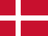 The flag of Denmark has a red field with a large white cross that extend to the edges of the field. The vertical part of this cross is offset towards the hoist side.