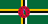 The flag of Dominica has a green field with a large centered tricolor cross. The vertical and horizontal parts of the cross each comprise three bands of yellow, black and white. A red circle, bearing a hoist-side facing purple Sisserou parrot standing on a twig and encircled by ten five-pointed yellow-edged green stars, is superimposed at the center of the cross.