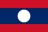 The flag of Laos is composed of three horizontal bands of red, blue and red. The blue band is twice the height of the red bands and bears a white circle at its center.