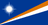 The flag of Marshall Islands has a blue field with two broadening adjacent diagonal bands of orange and white that extend from the lower hoist-side corner to the upper fly-side corner of the field. A large white star with twenty-four rays — four large rays at the cardinal points and twenty smaller rays — is situated in the upper hoist-side corner above the diagonal bands.