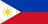 The flag of Philippines is composed of two equal horizontal bands of blue and red, with a white equilateral triangle superimposed on the hoist side of the field. This triangle has its base on the hoist end, spans about two-fifth the width of the field and bears a central golden-yellow sun with eight rays and a five-pointed golden-yellow star at each vertex.