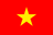 The flag of Vietnam features a large five-pointed yellow star on a red field.
