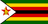 The flag of Zimbabwe is composed of seven equal horizontal bands of green, yellow, red, black, red, yellow and green, with a white isosceles triangle superimposed on the hoist side of the field. This triangle is edged in black, spans about one-fourth the width of the field and has its base on the hoist end. A yellow Zimbabwe Bird superimposed on a five-pointed red star is centered in the triangle.